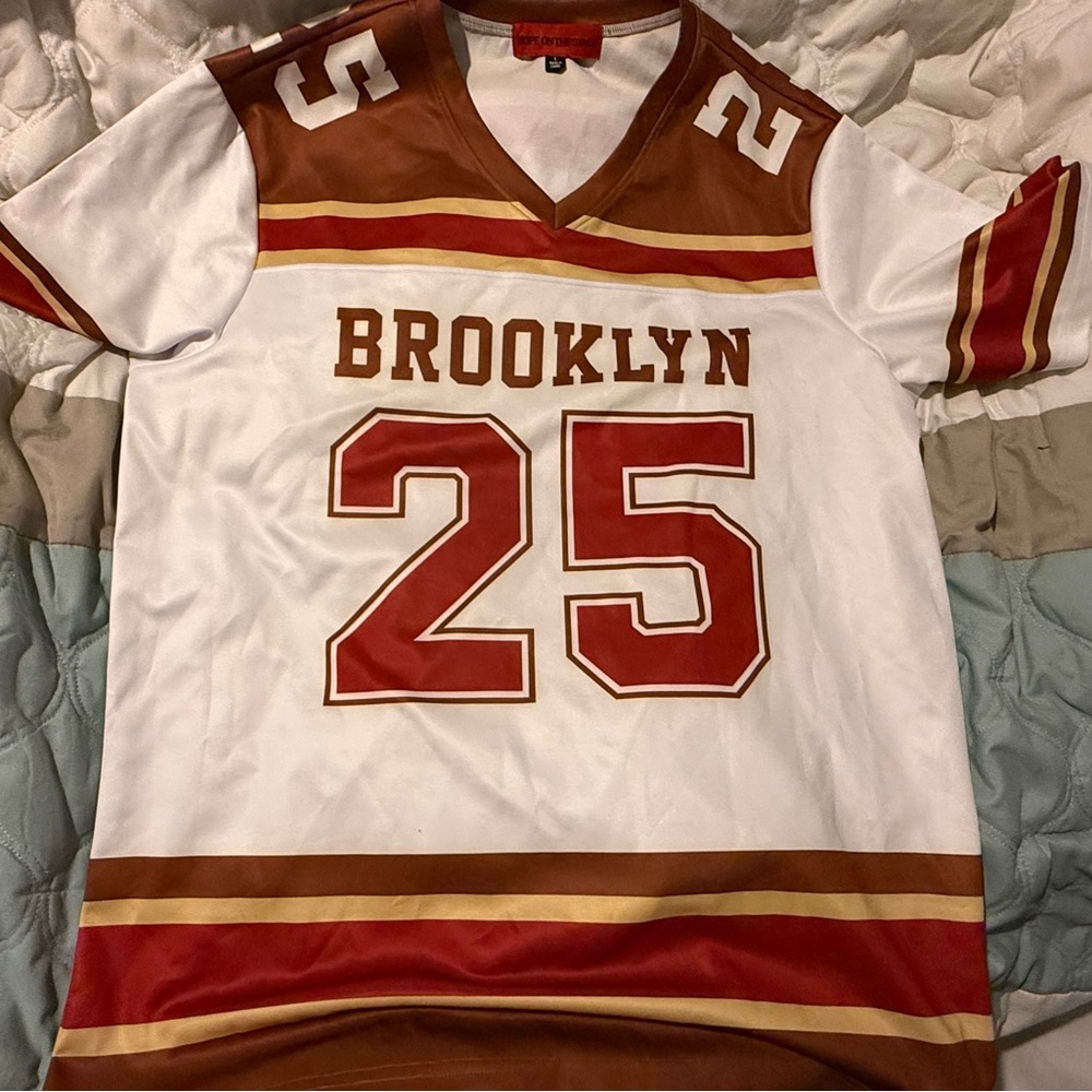 J-Hope Hope on the Stage Brooklyn Jersey - White with Brown & Red Accents